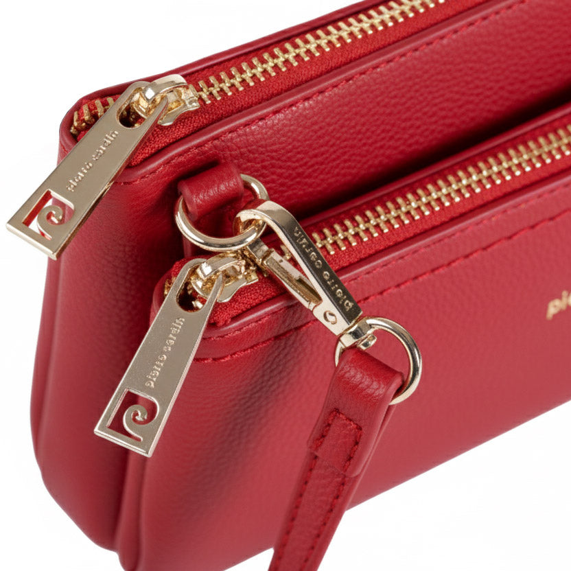 PIERRE CARDIN 86575 Red eco-leather handbag