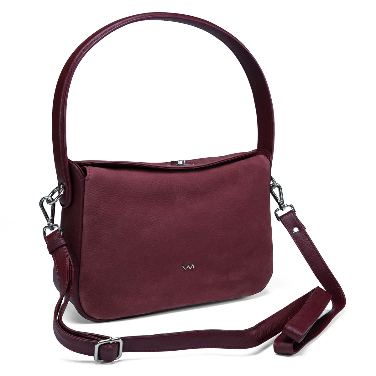 Valmio Cardin Women's Leather Handbag - Burgundy