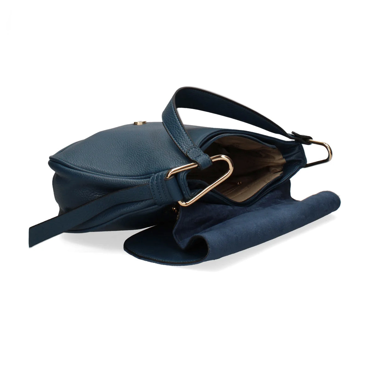 PIERRE CARDIN 3266 Blauwe handtas van milieuvriendelijk leer