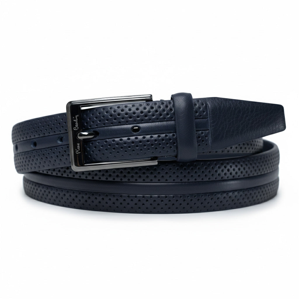 Pierre Cardin GF9013 BLU leather belt