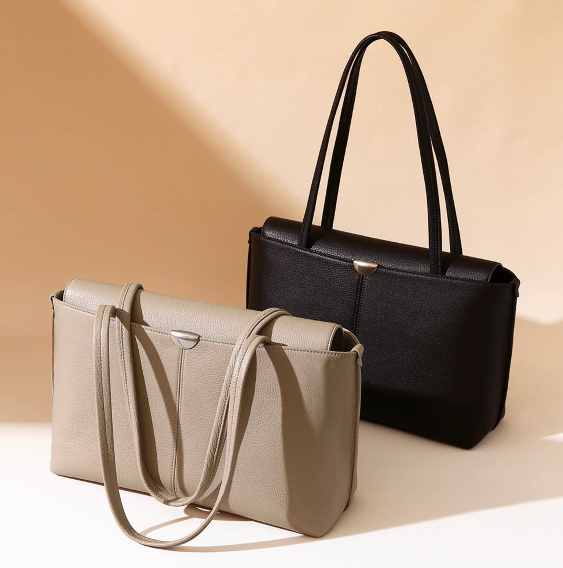 Sac à main en cuir pour femme Valmio Denora - marron