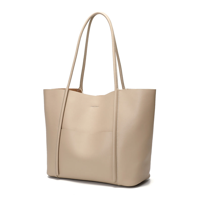 Valmio Tonora Leather Women's Bag - Beige