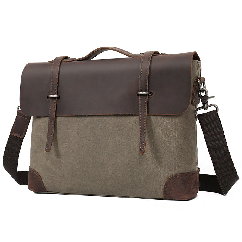 Serviette en cuir pour homme Valmio Weston – vert