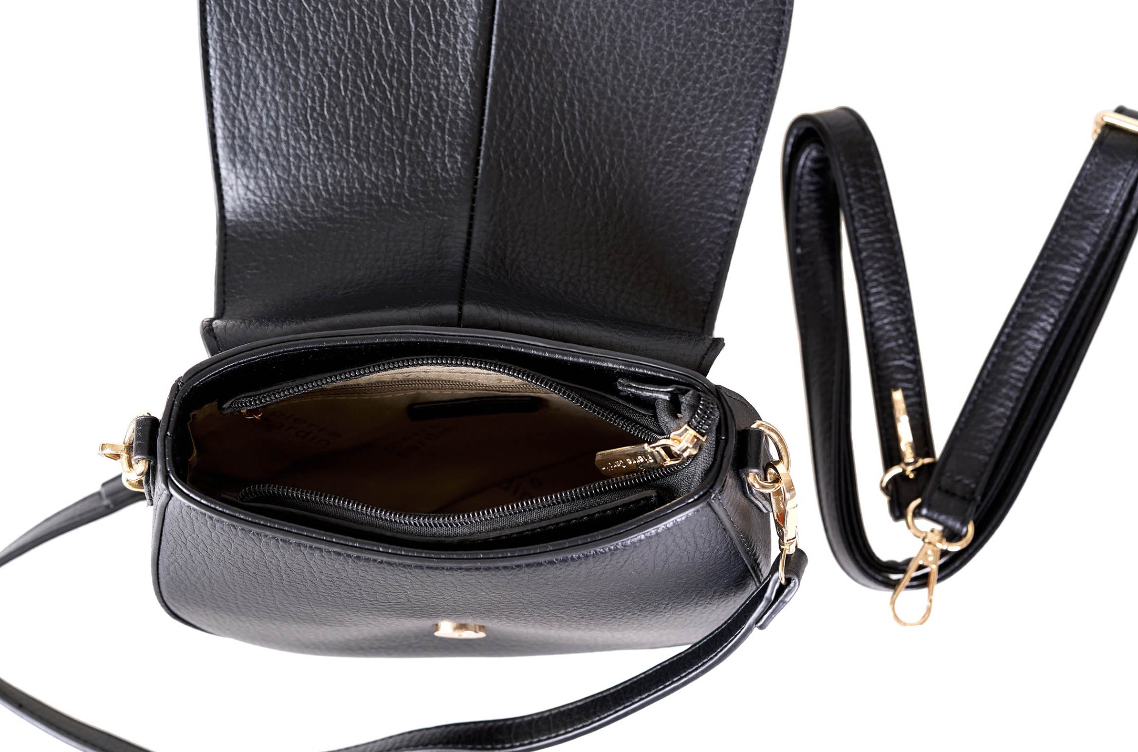 PIERRE CARDIN 6613 Black eco-leather handbag