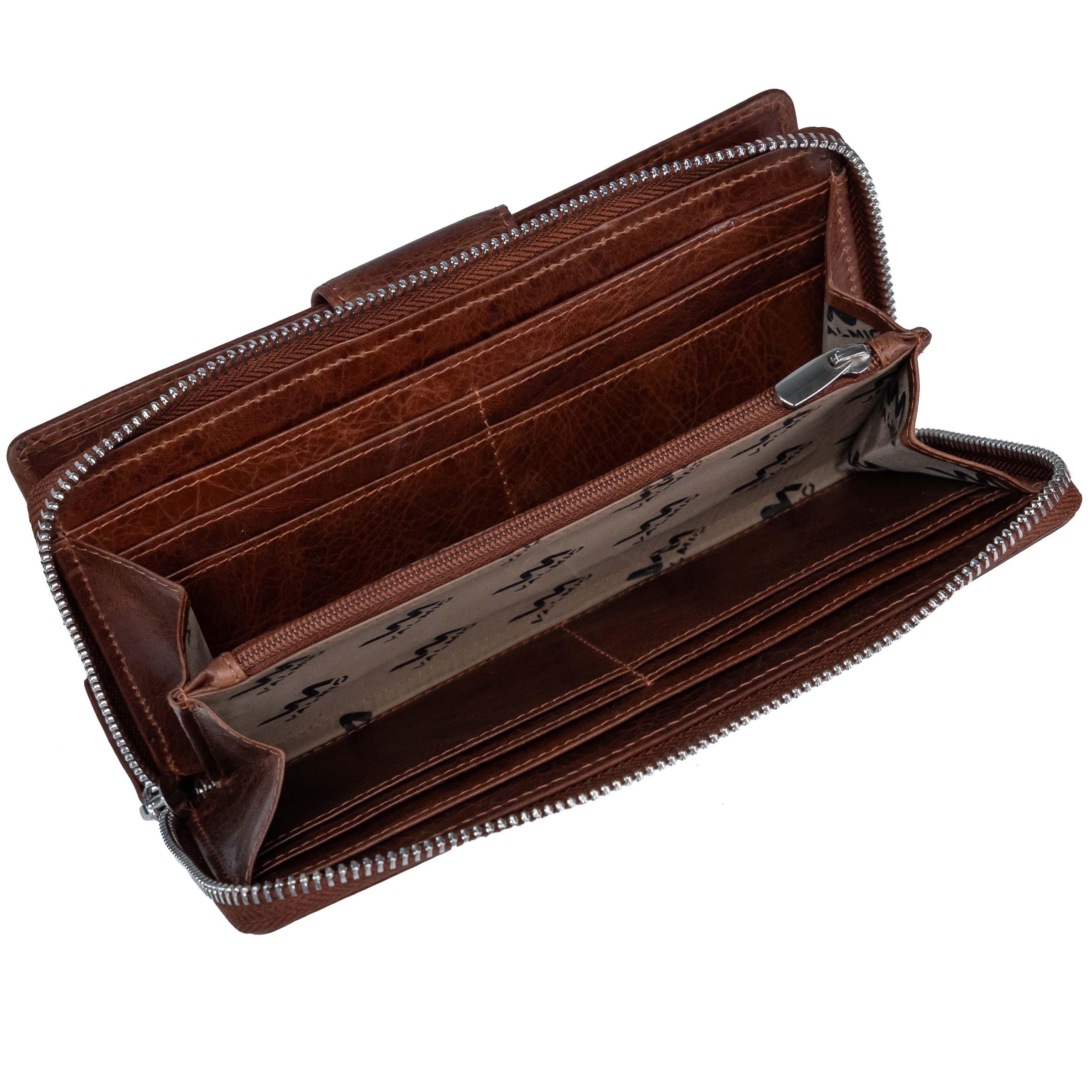 Women's Leather Wallet Valmio Snug 2439 Cognac