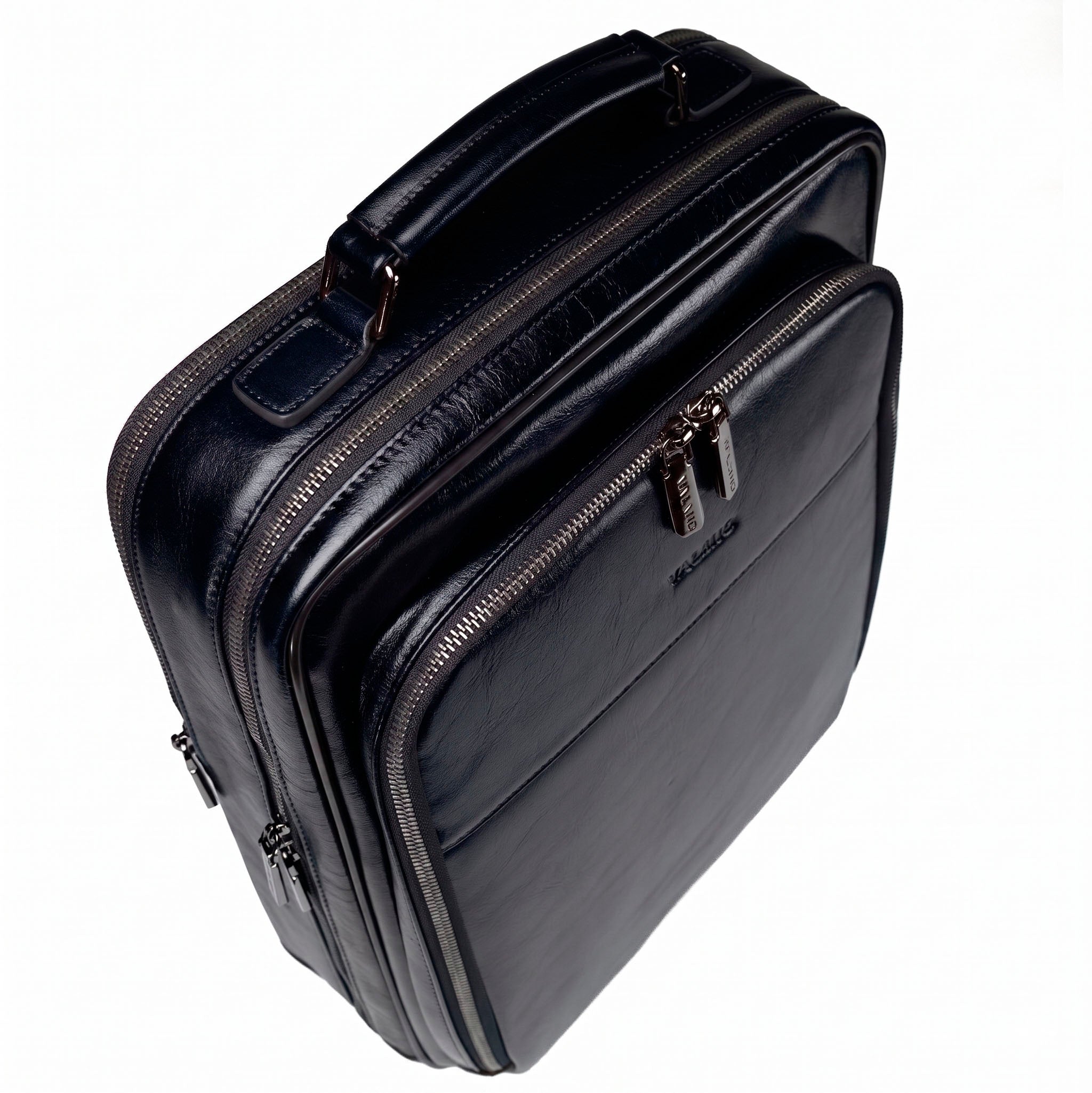 Sac à dos en cuir pour homme Valmio Ravenor - noir
