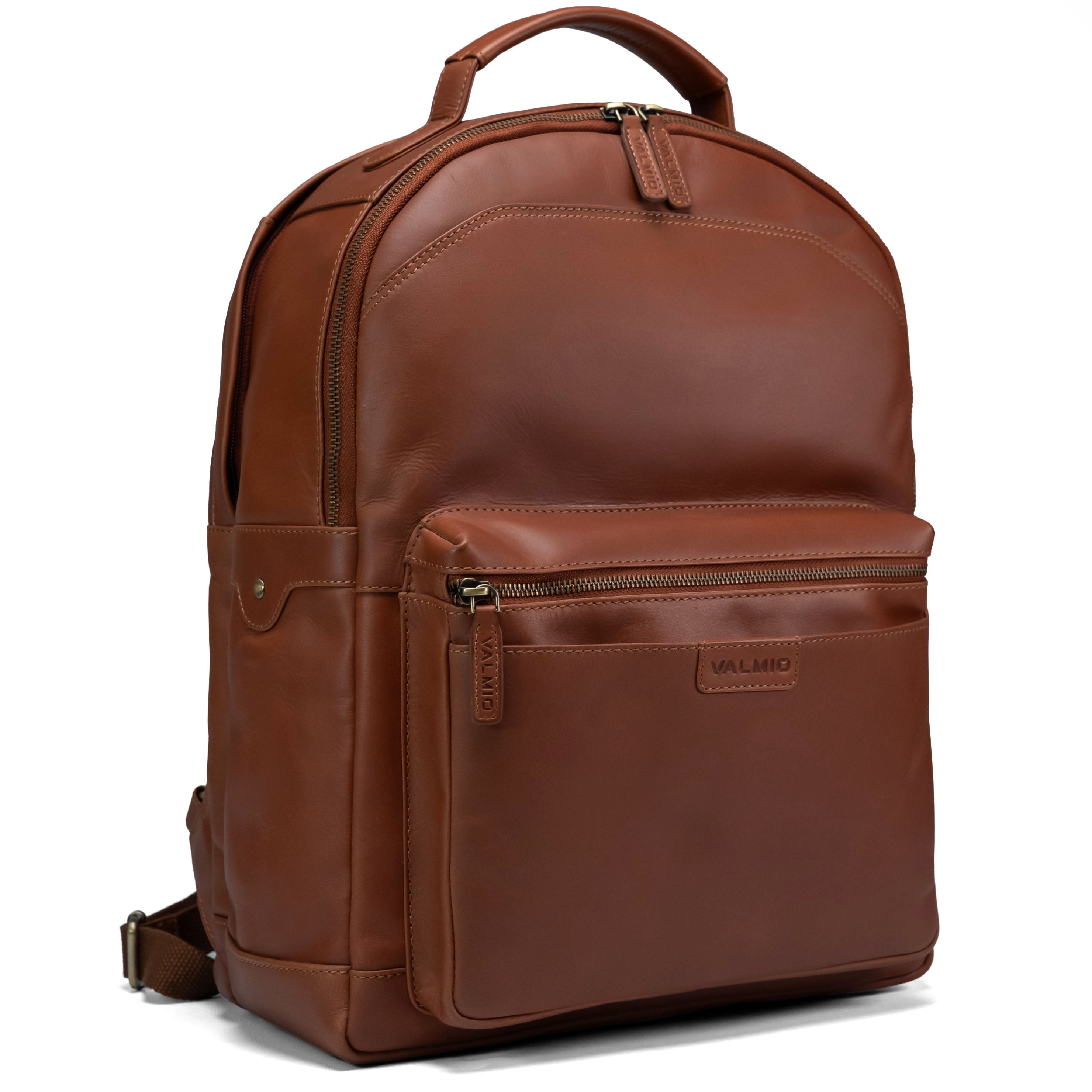Valmio Royal Leather Backpack Cognac