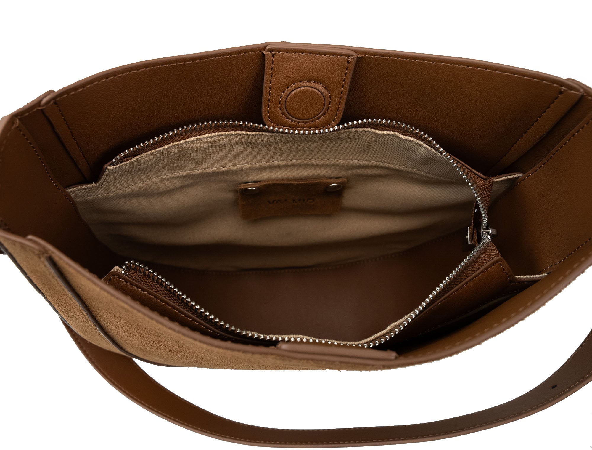 Sac à main femme en cuir Valmio Selina - marron clair