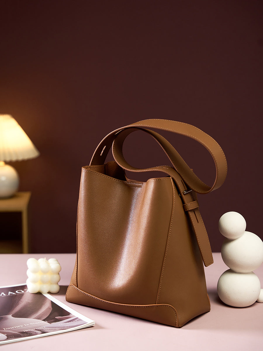 Valmio Melina Leather Women's Bag - Brown