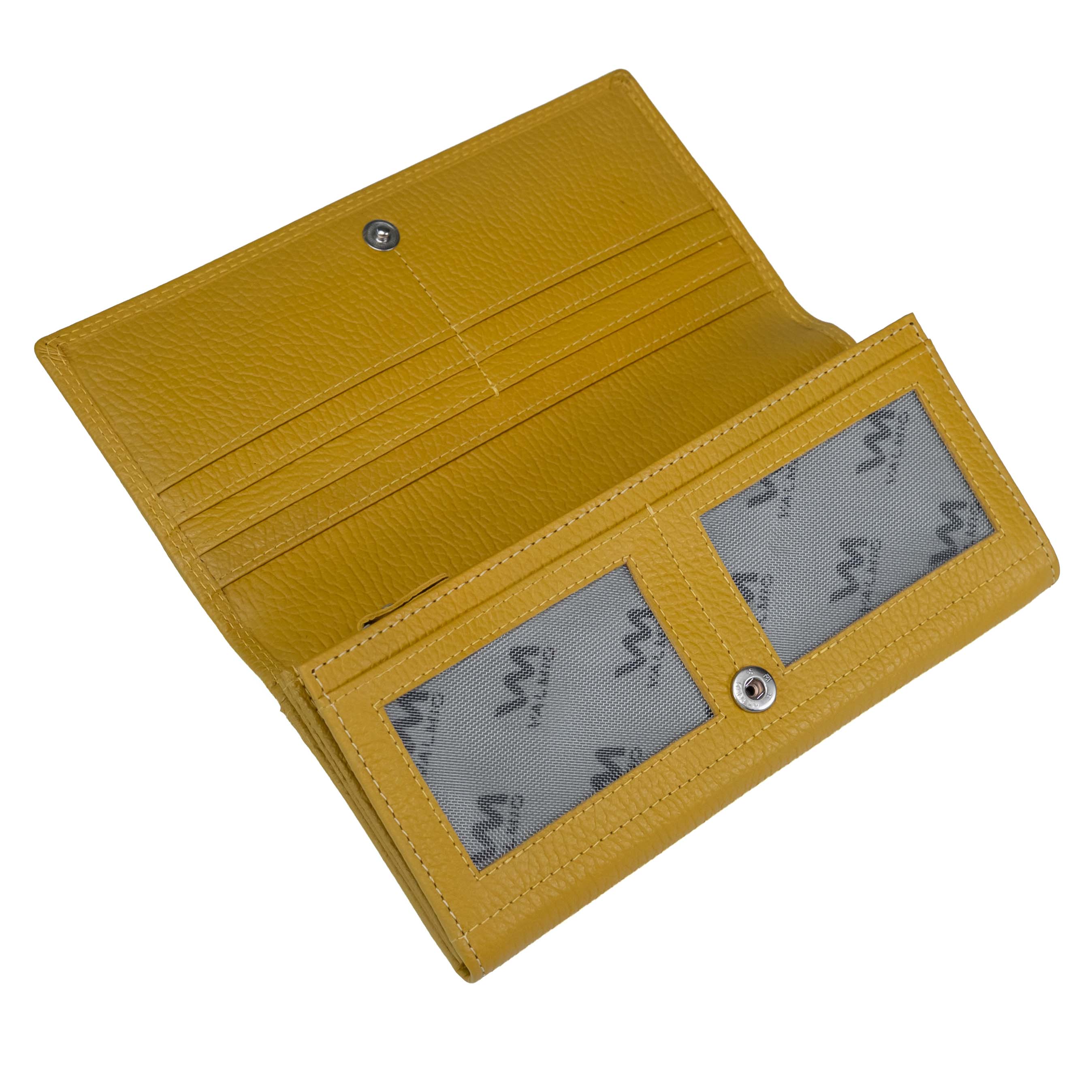 Portefeuille en cuir pour femme Valmio Core 2431 jaune