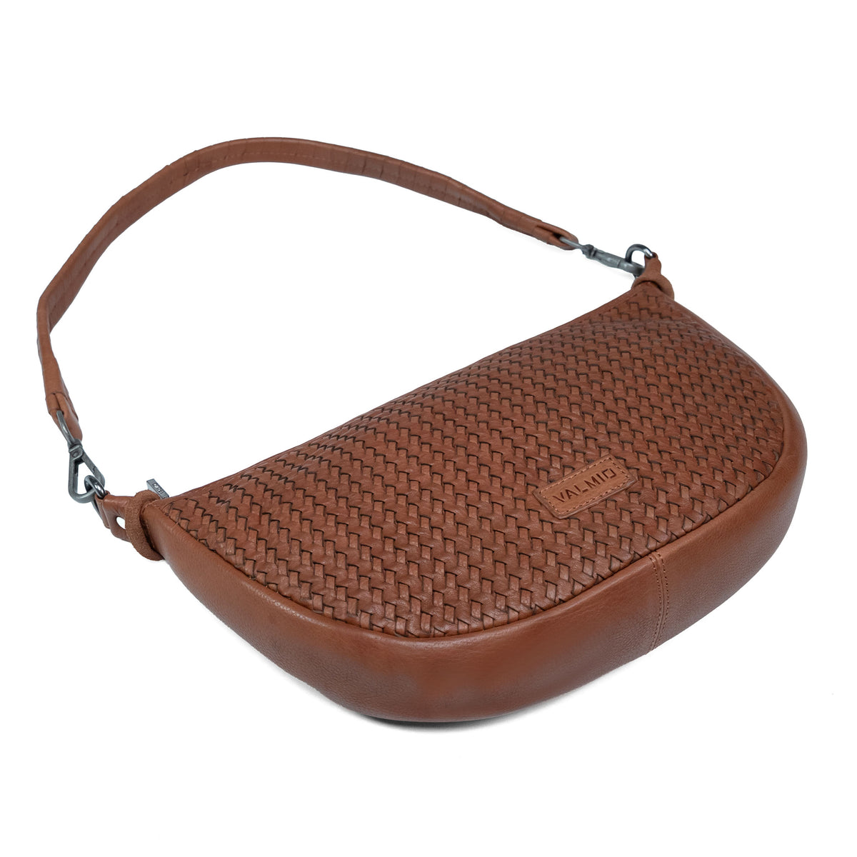 Women's Leather Crossbody Bag Valmio Nella - Brown