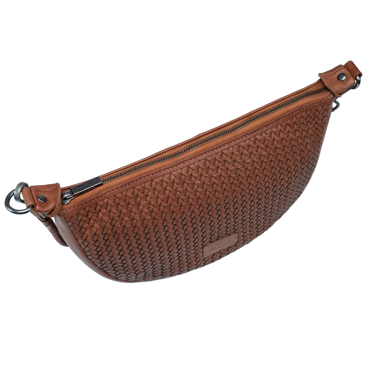 Women's Leather Crossbody Bag Valmio Nella - Brown