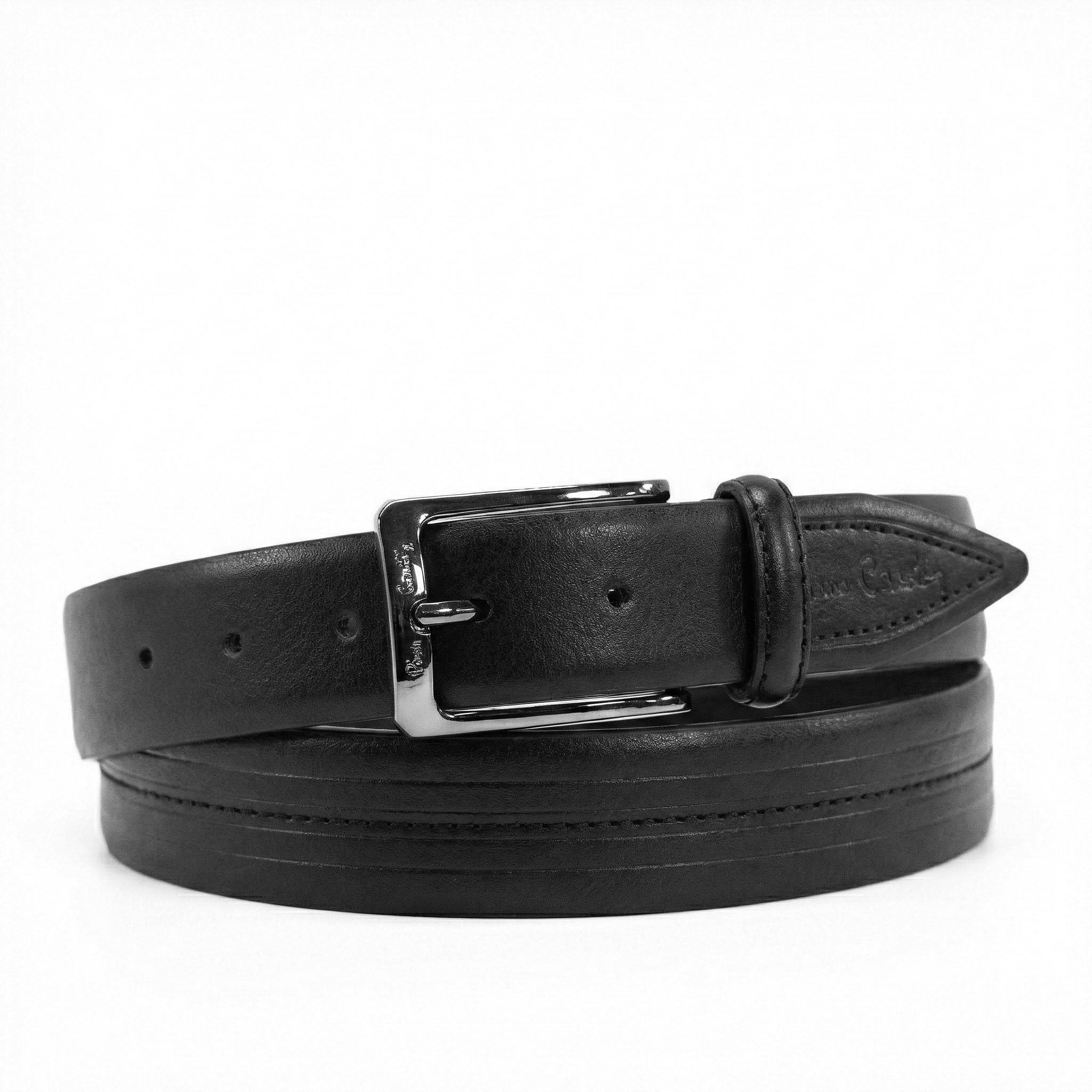 Pierre Cardin 1001-Nero leather belt