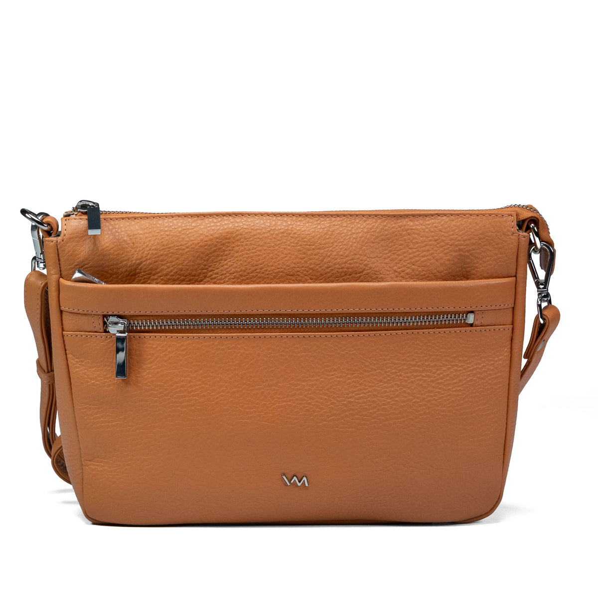 Leren crossbodytas voor dames Valmio Arina - Oranje