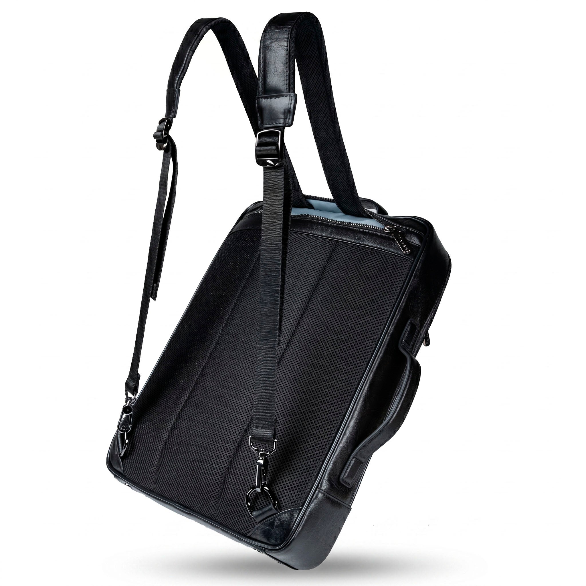 Luxuriöser Leder-Rucksack Valmio Ardent - schwarz