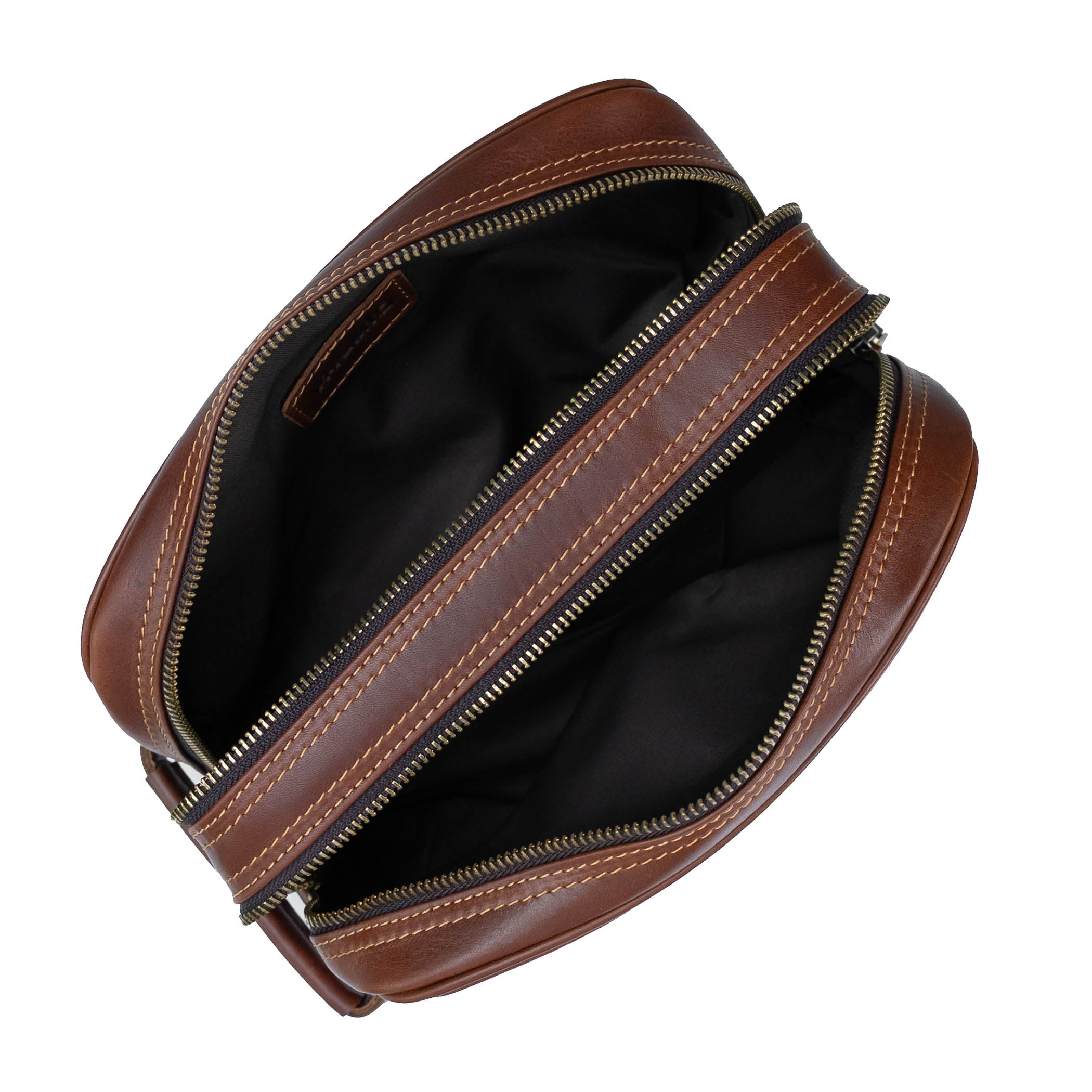 Trousse de toilette en cuir Valmio Hornes