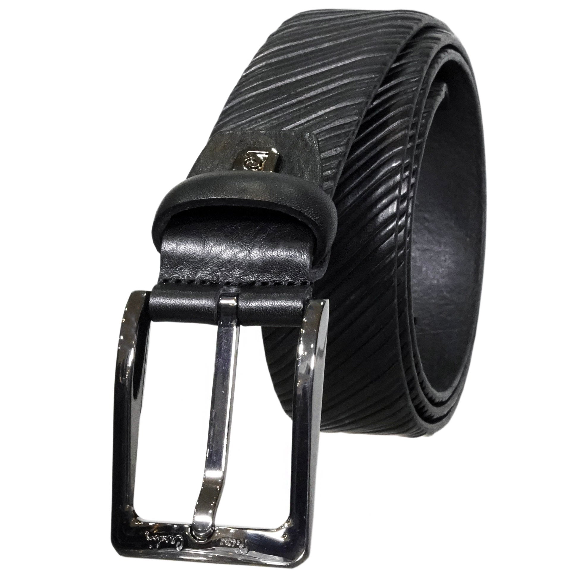 Leather belt PIERRE CARDIN GF 9009 Black