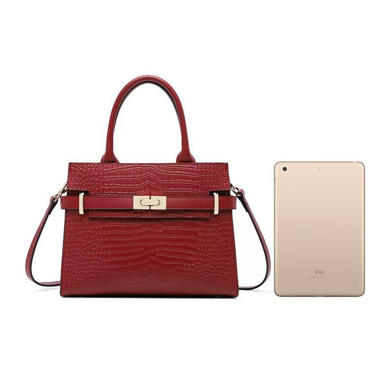 Valmio Kerina Leather Women's Bag - Red