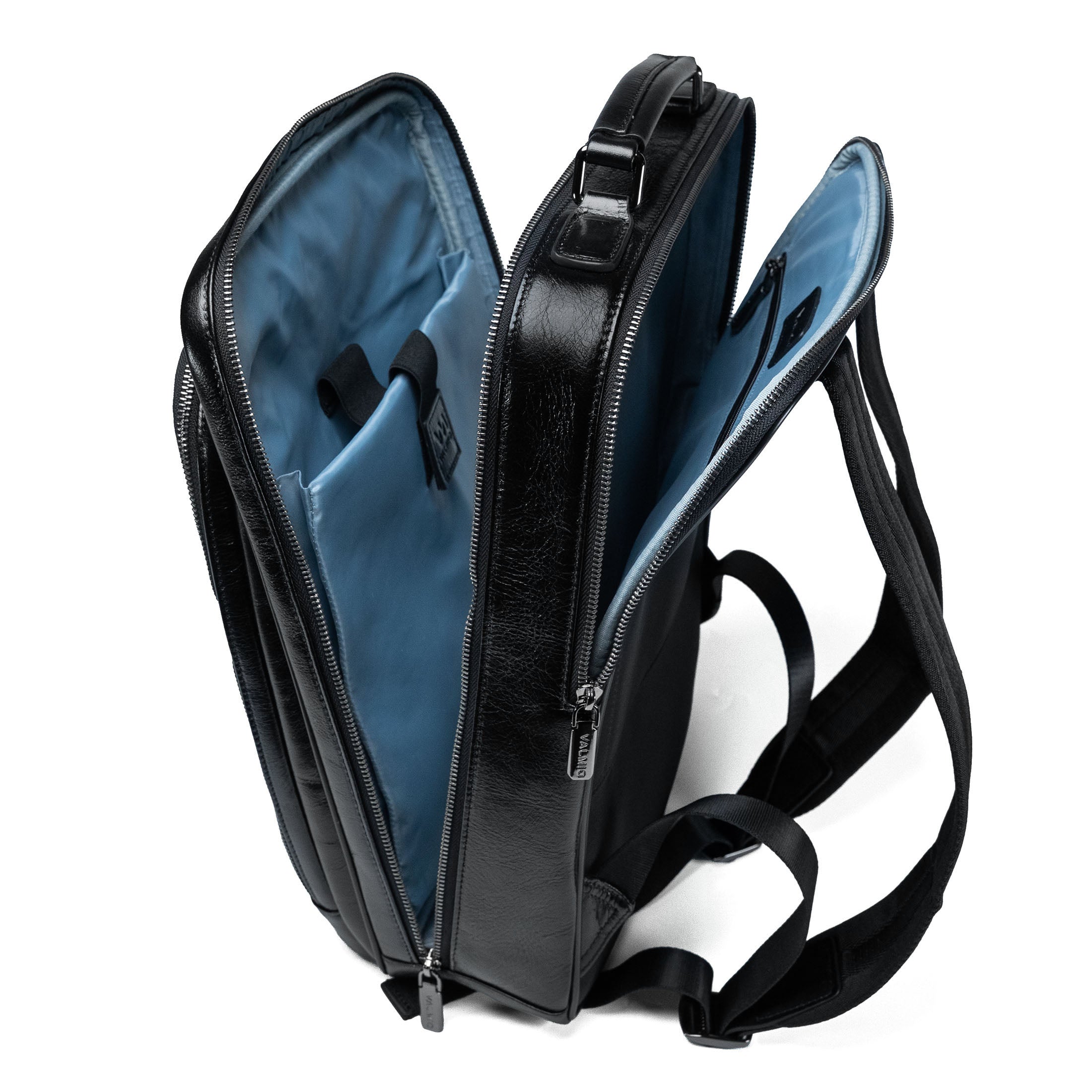 Sac à dos en cuir pour homme Valmio Ravenor - noir