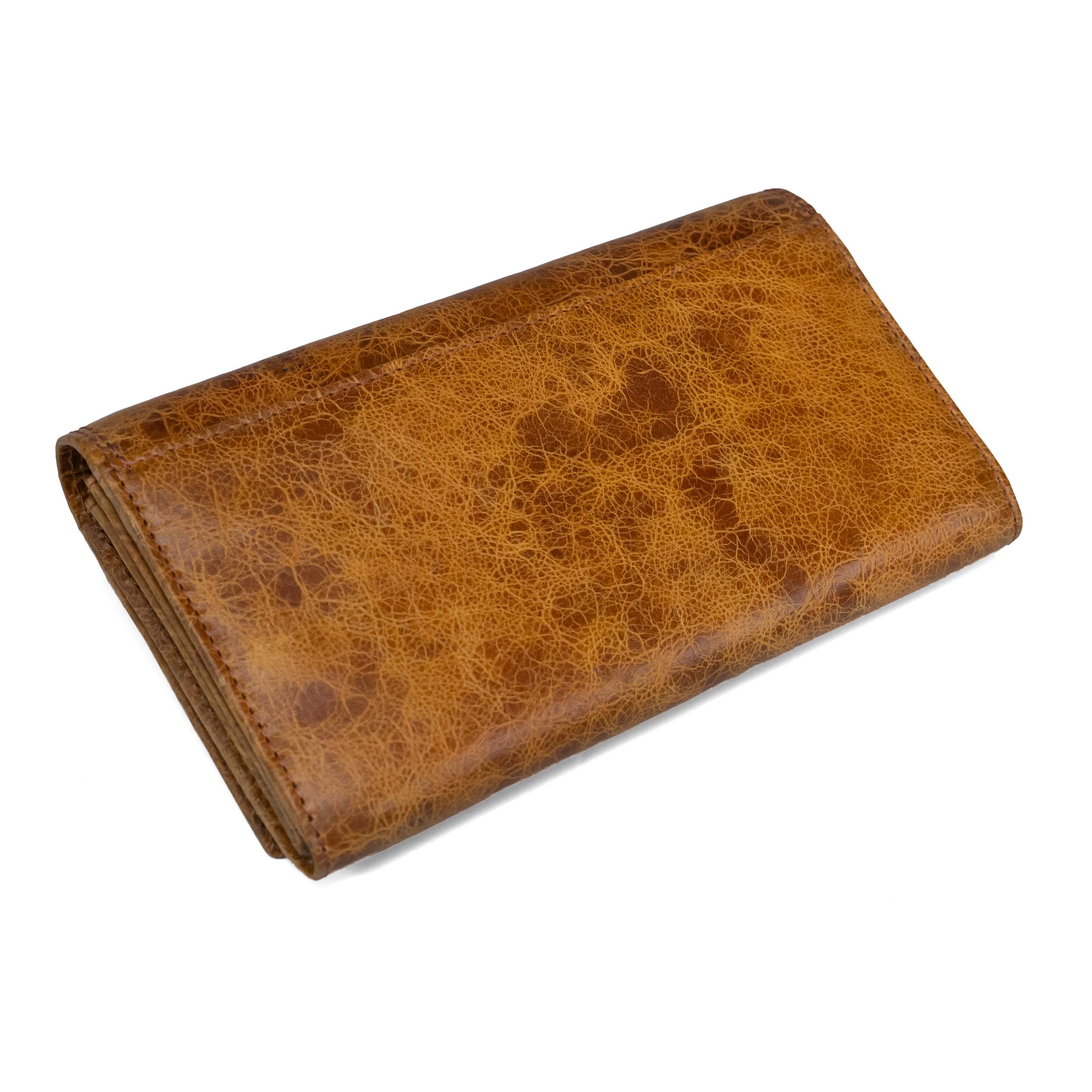 Cartera de cuero para mujer Valmio Nook 2436 Color coñac