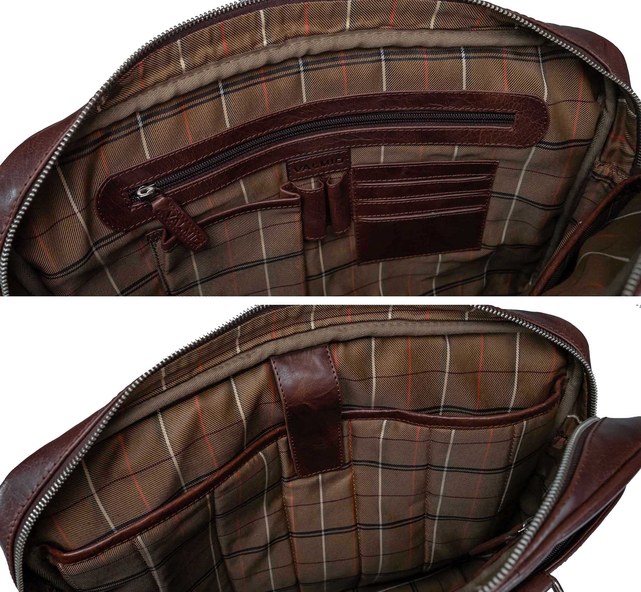 Brown Men's Briefcase Valmio Avanti