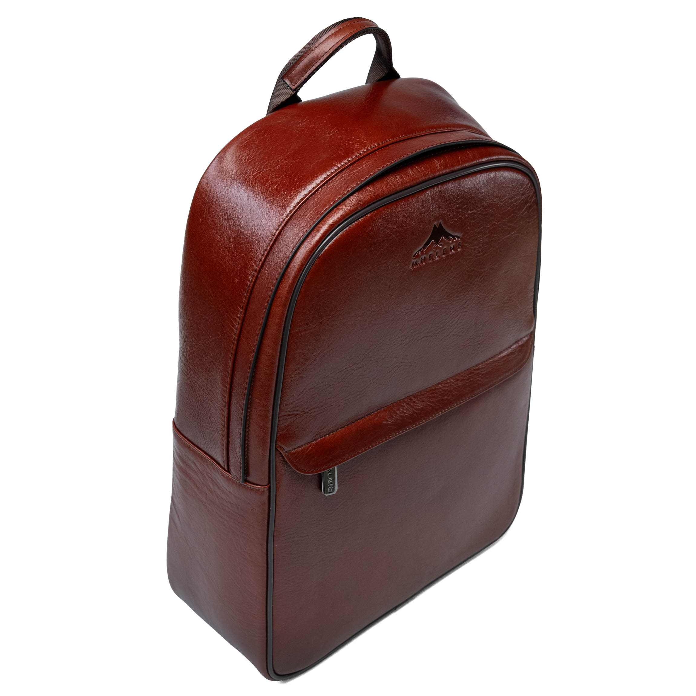 Valmio Borton Leder-Rucksack - hellbraun