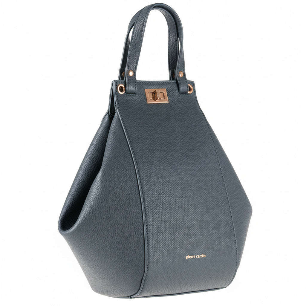 Pierre Cardin eco-leather backpack 23954 JEANS