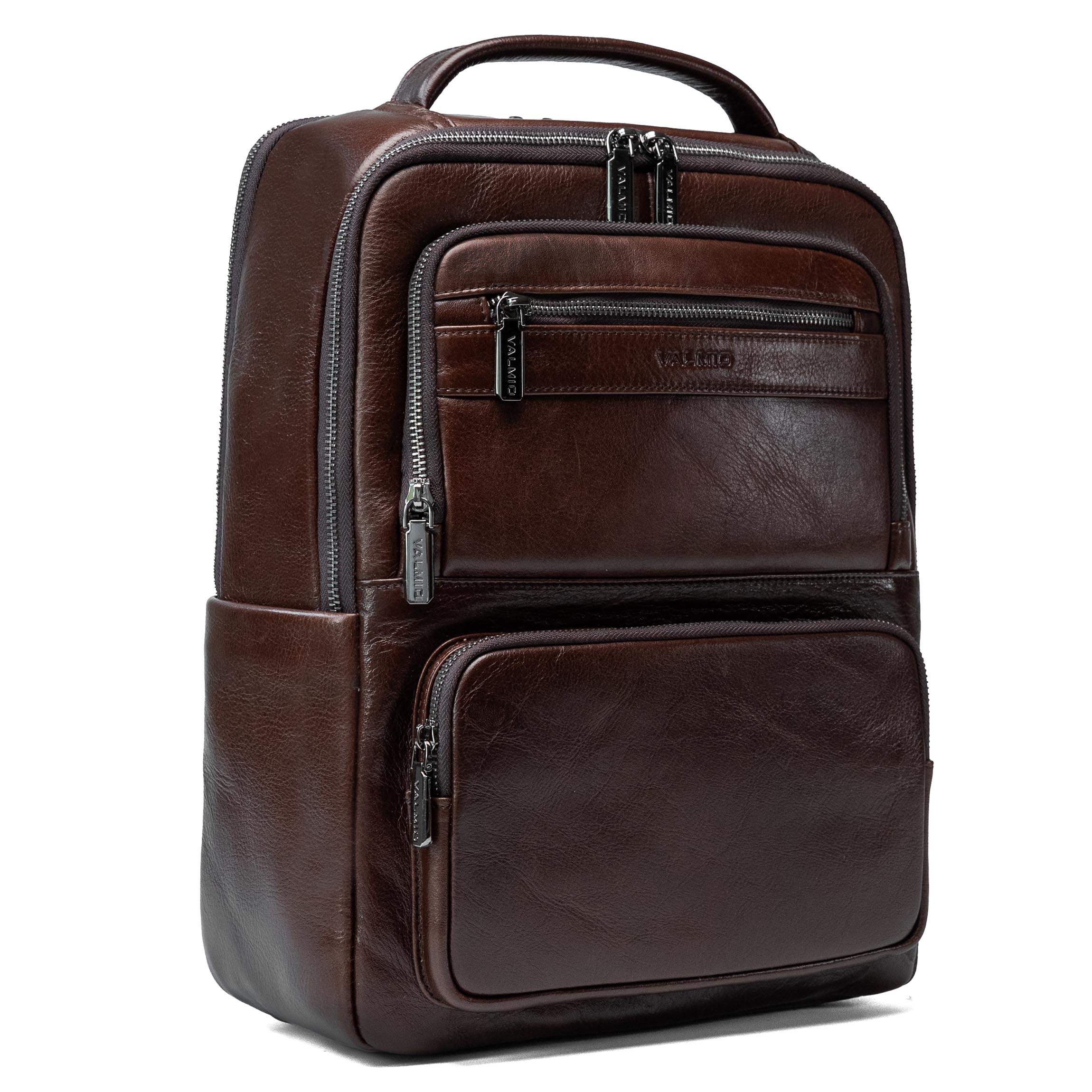 Valmio Kordon luxury leather backpack - brown