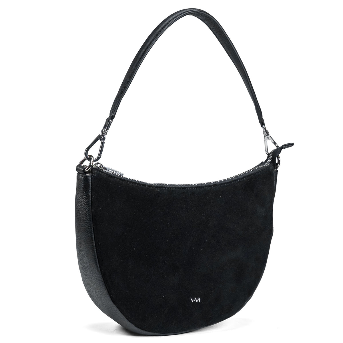 Leren crossbodytas voor dames Valmio Selena - Zwart