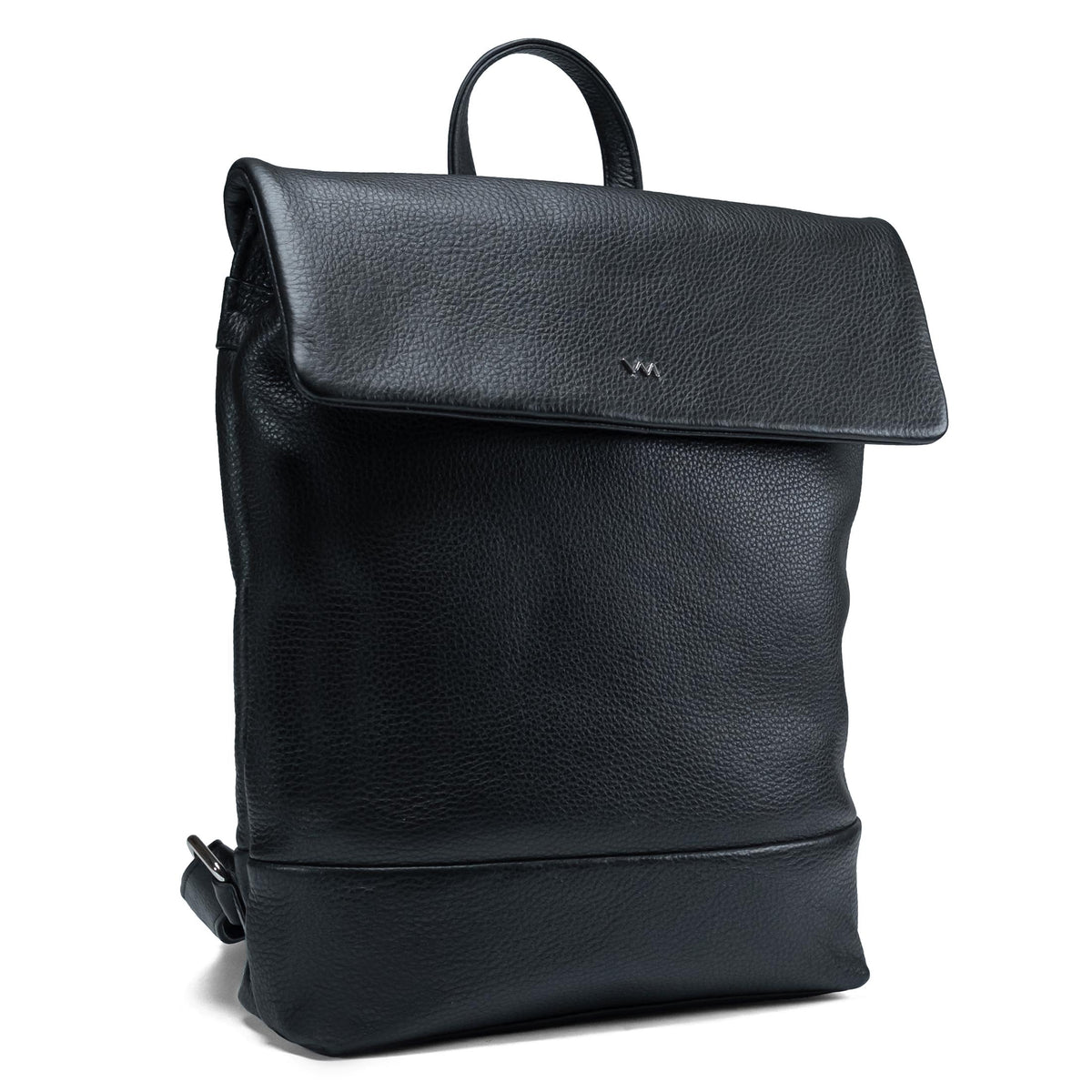 Valmio Loro Damen-Rucksack aus Vollnarbenleder in Schwarz