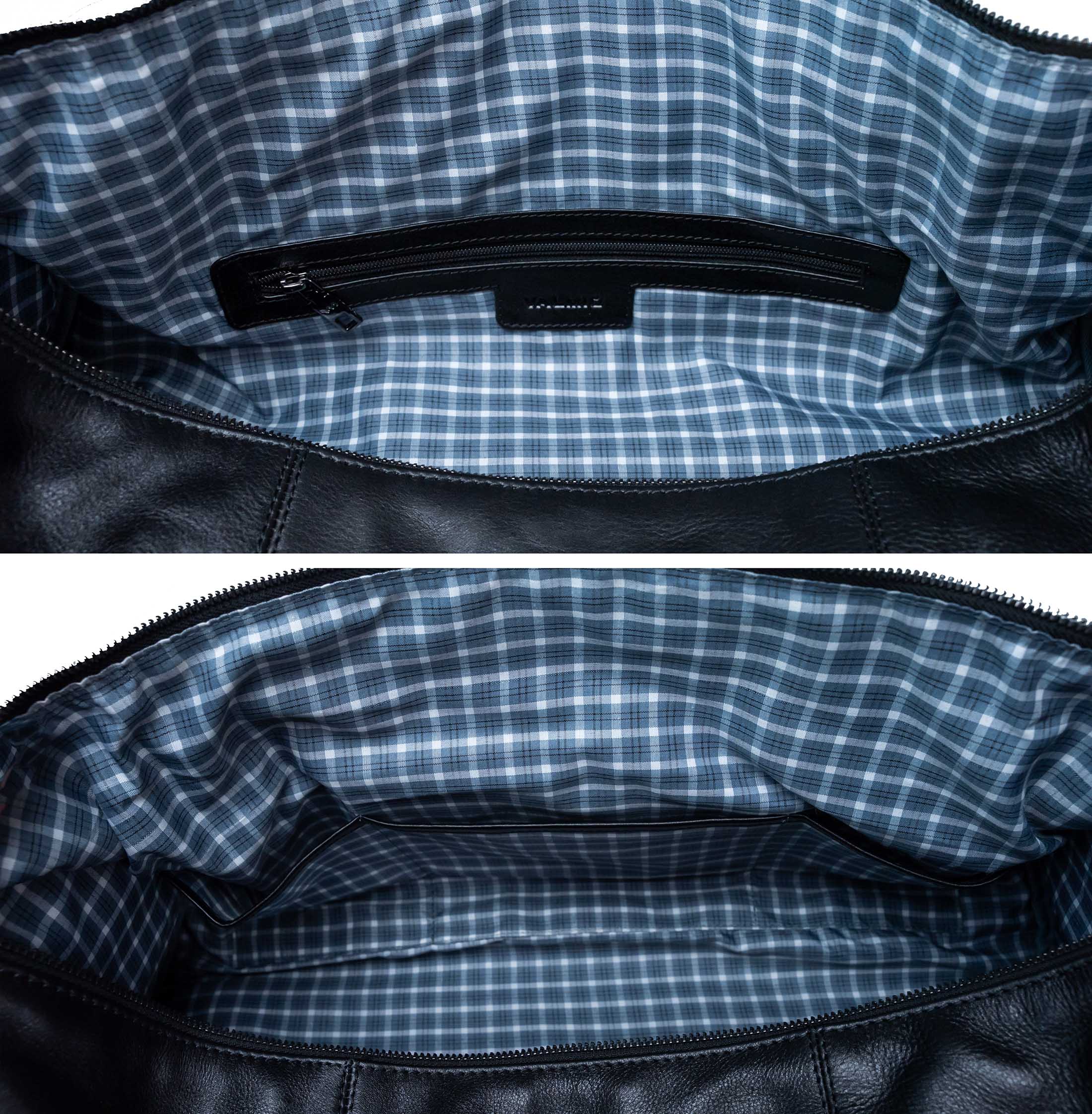 Black Leather Travel Bag Valmio Homs