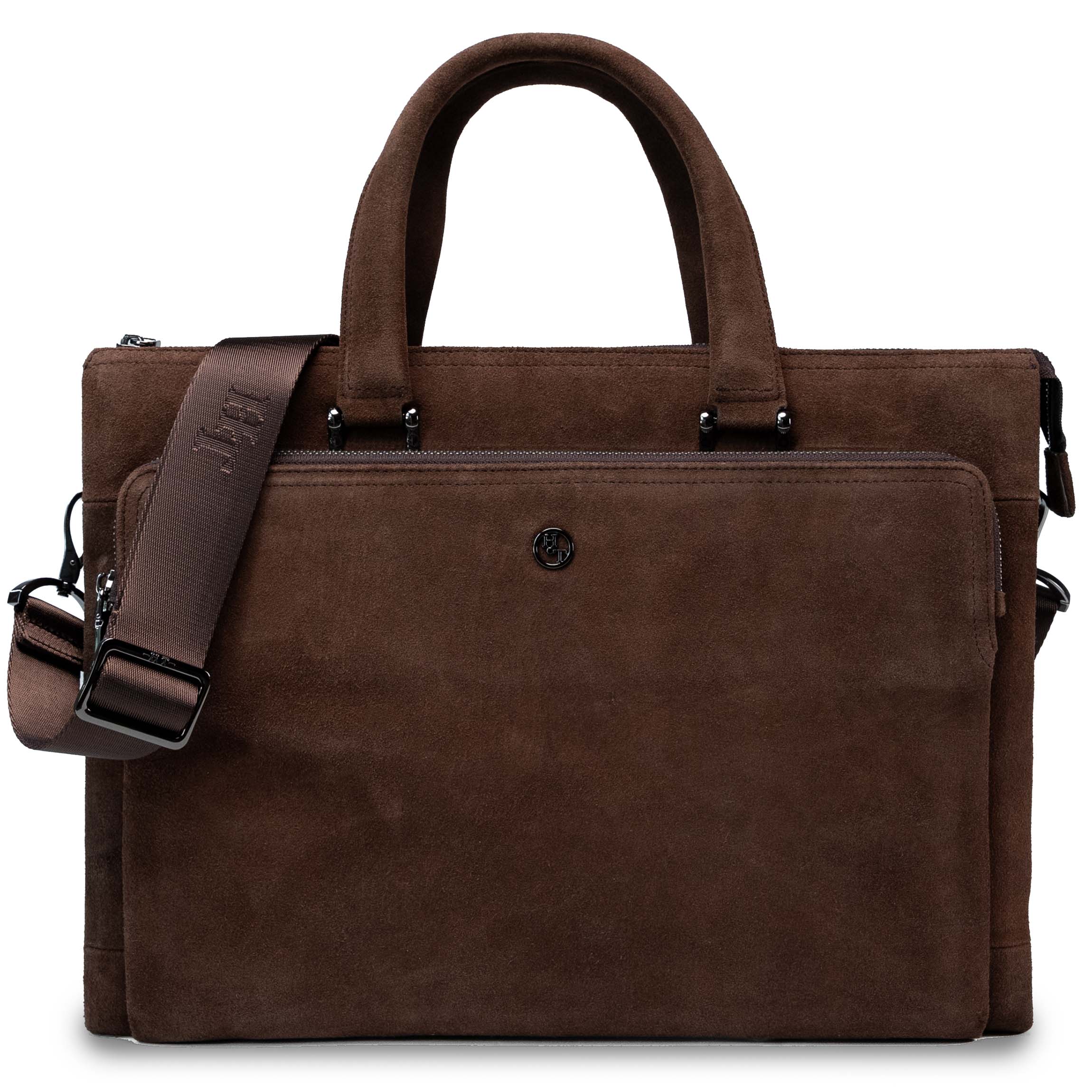 Sity braune Leder-Laptoptasche