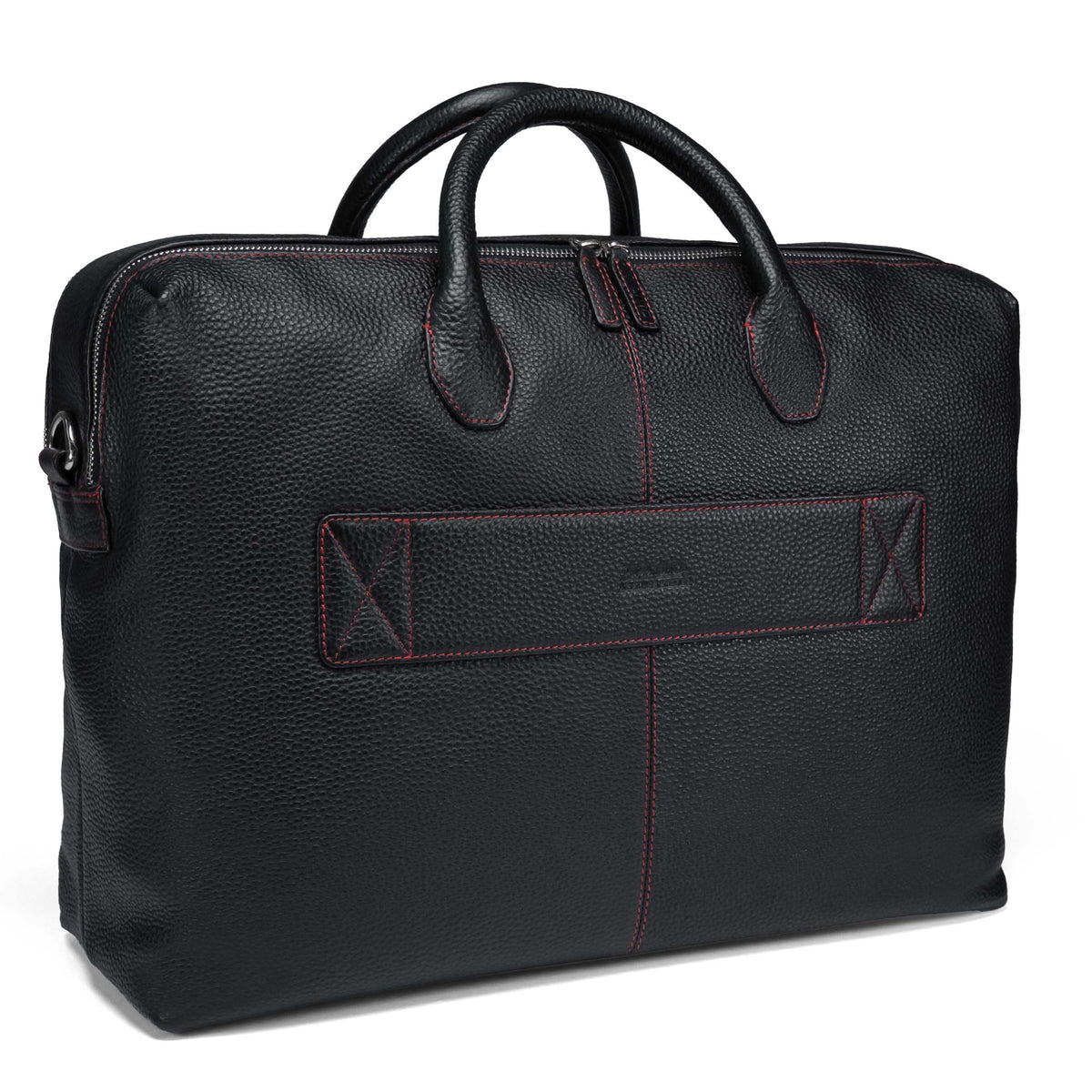 Valmio Stark Reisetasche aus Leder Schwarz