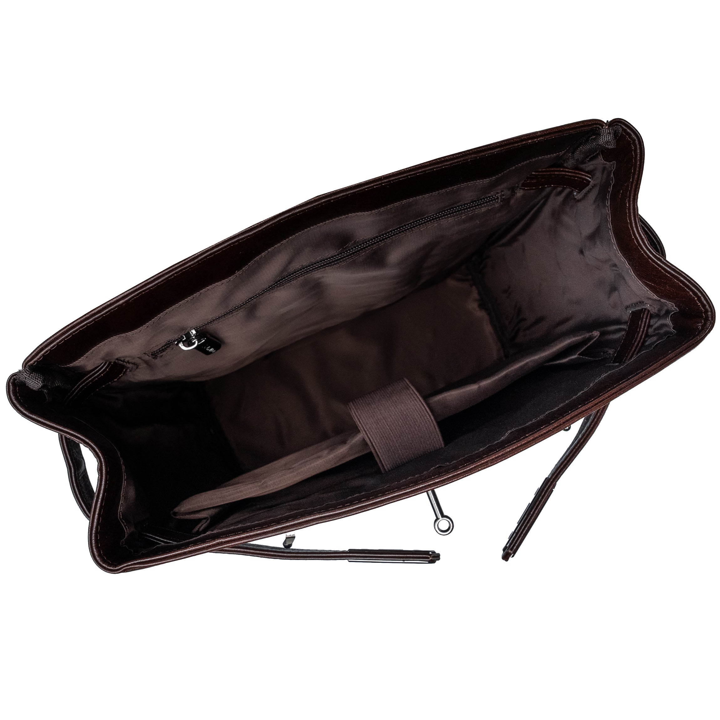 Syren brauner Leder-Rucksack