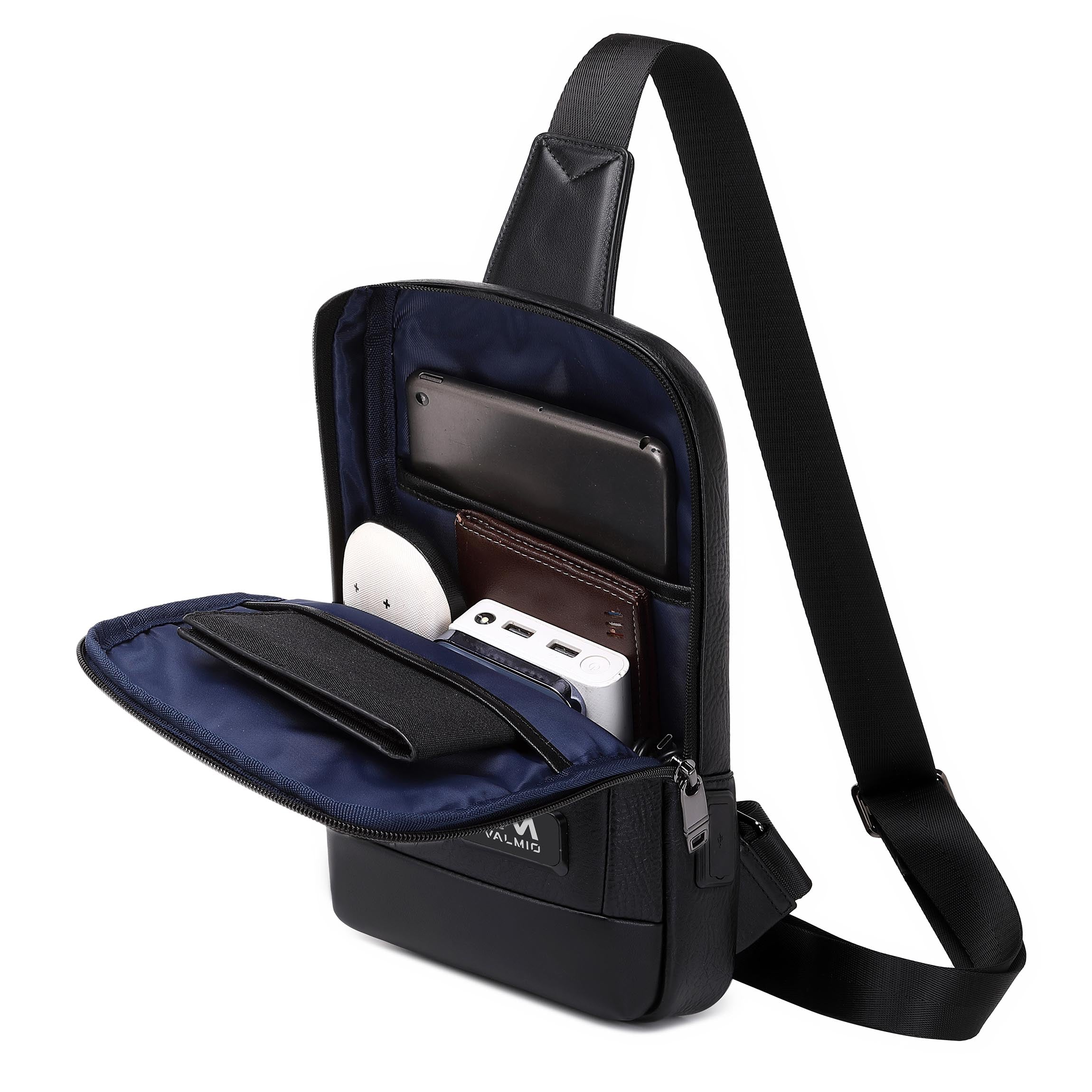Sac bandoulière Valmio Nordi – noir