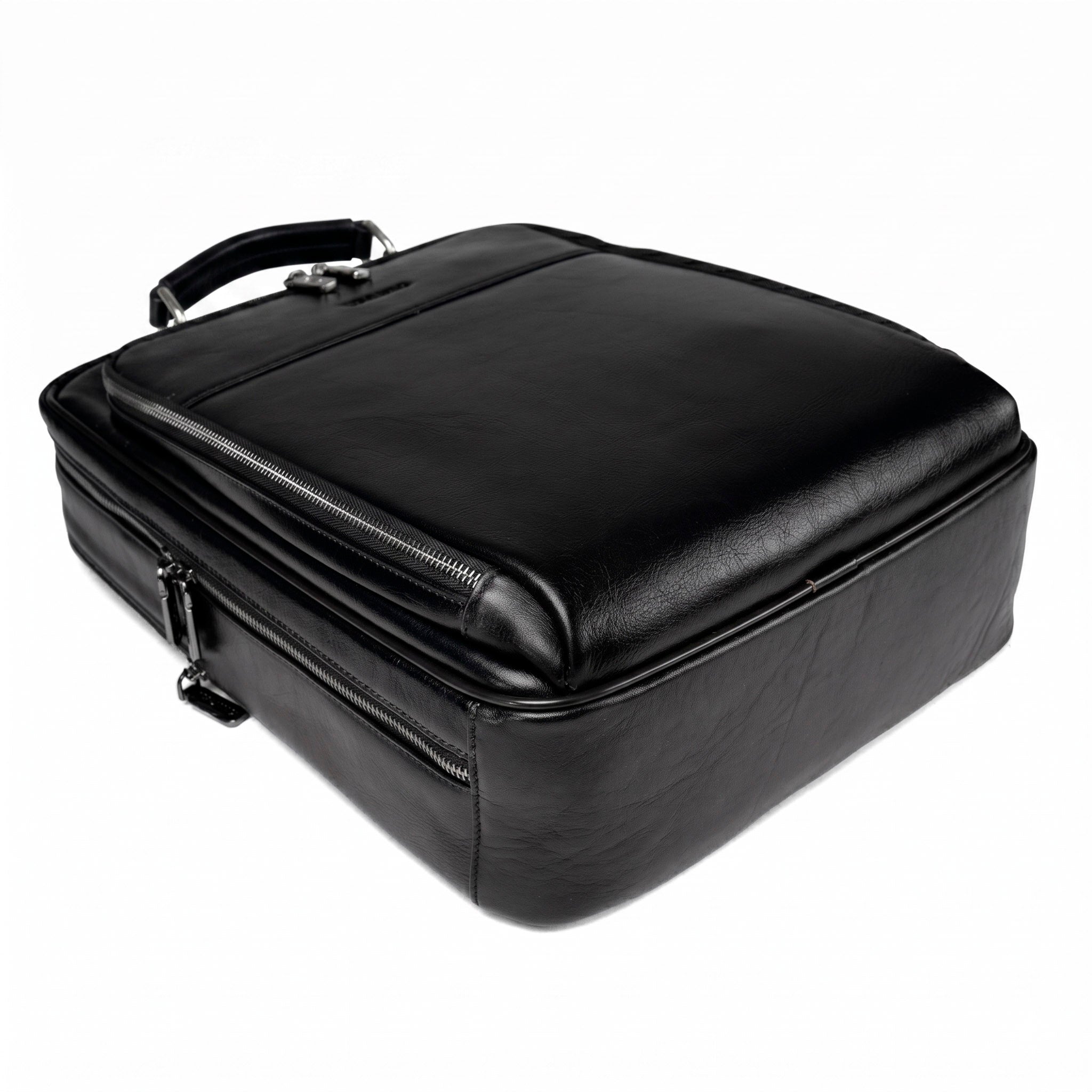 Sac à dos en cuir pour homme Valmio Ravenor - noir