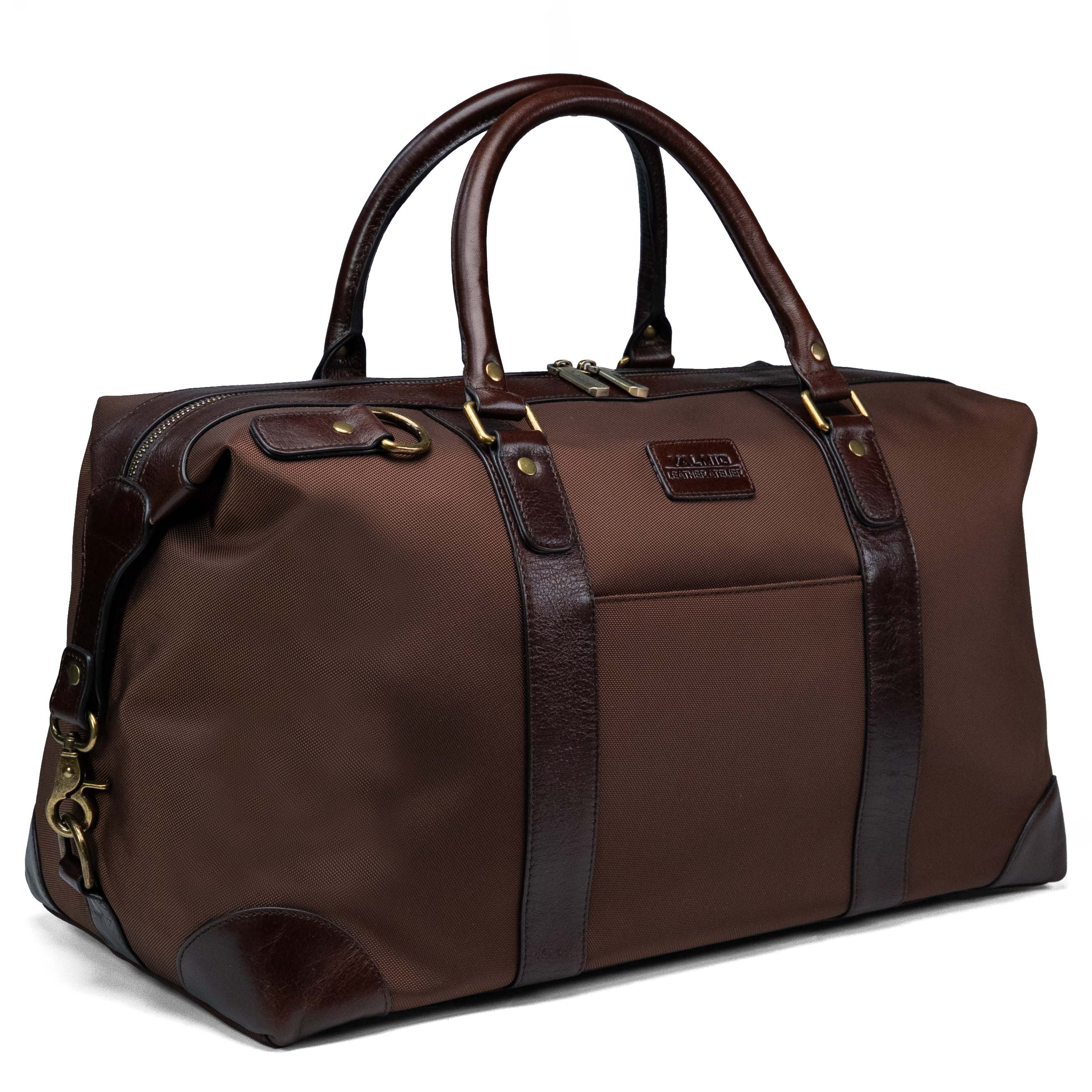 Bolsa de viaje para hombre Valmio Brenson - marrón