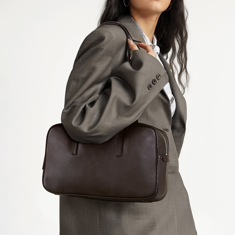 Sac à main pour femme en cuir Valmio Renora - noir
