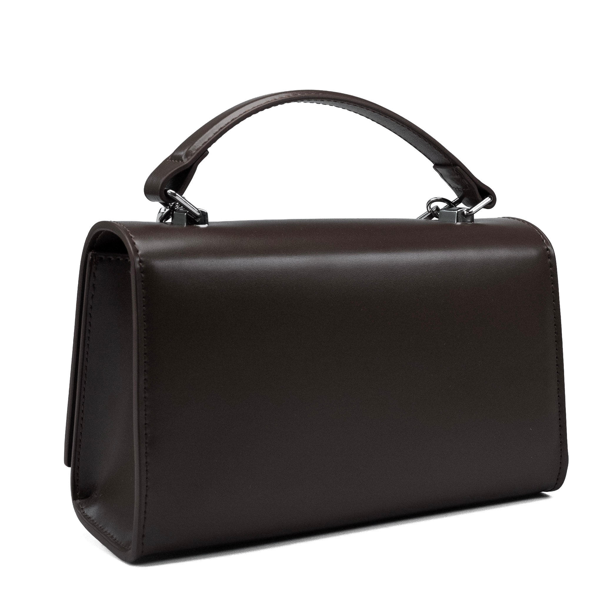 Sac à main en cuir pour femme Valmio Rinora - marron foncé
