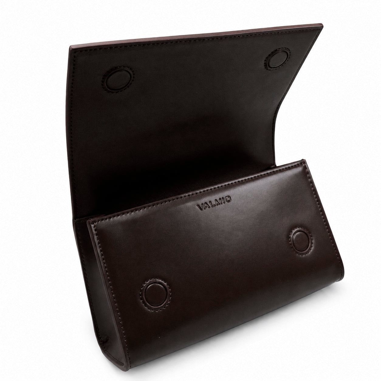 Sac à main en cuir pour femme Valmio Rinora - marron foncé
