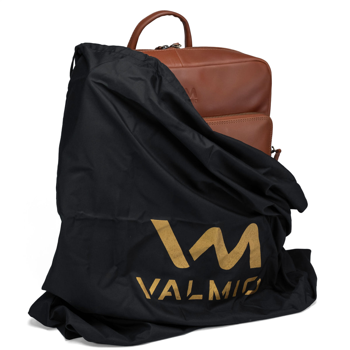 Valmio Axis Leather Backpack Cognac