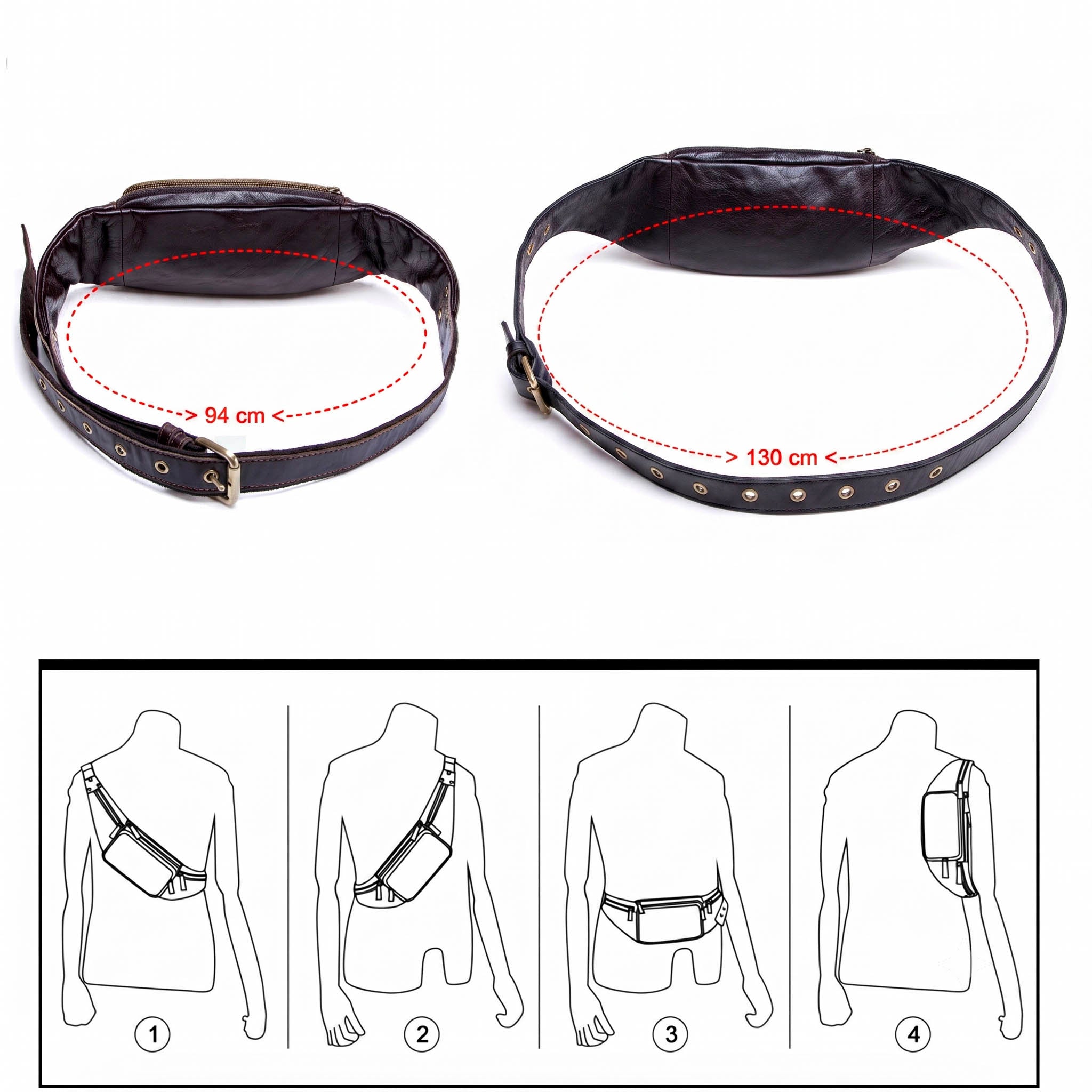 Valmio Marlow Men's Leather Belt Bag