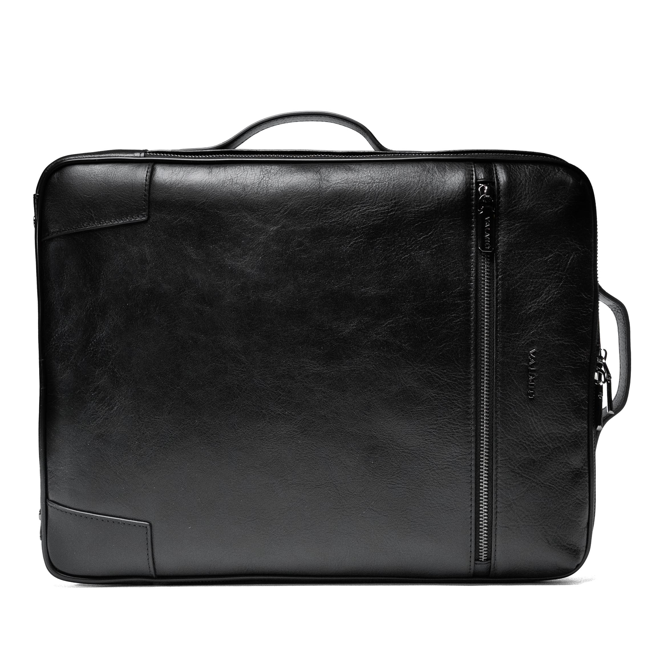 Luxuriöser Leder-Rucksack Valmio Ardent - schwarz