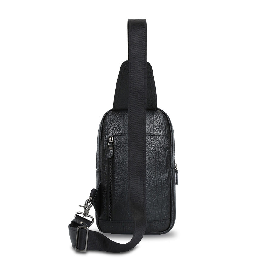 Black Leather Crossbody Bag Valmio Varden