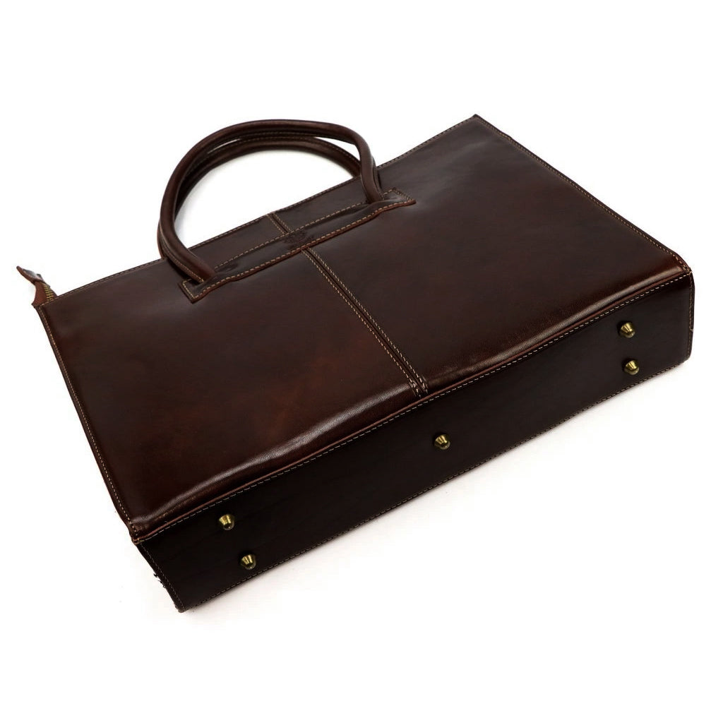 Sac à main en cuir Florence 1028 Marron