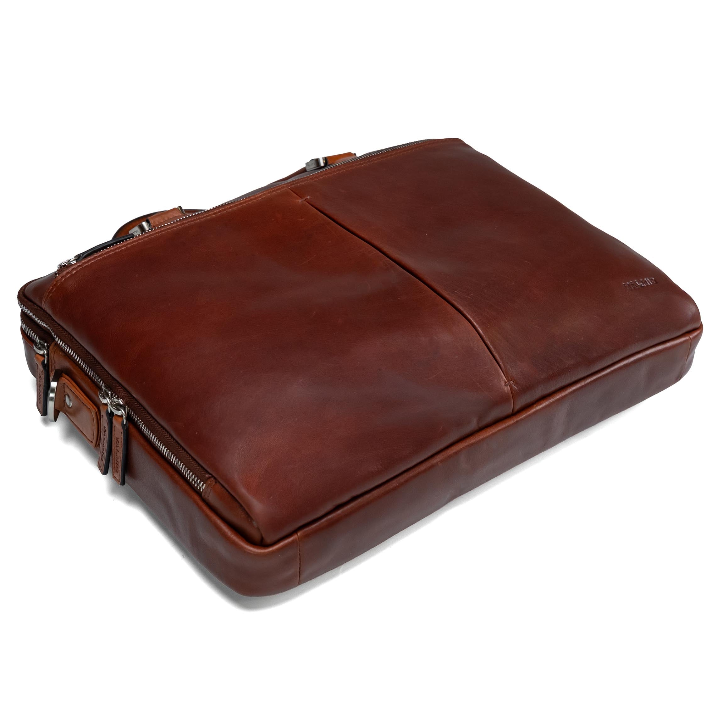 Valmio Assets Tasche aus echtem Leder Braun