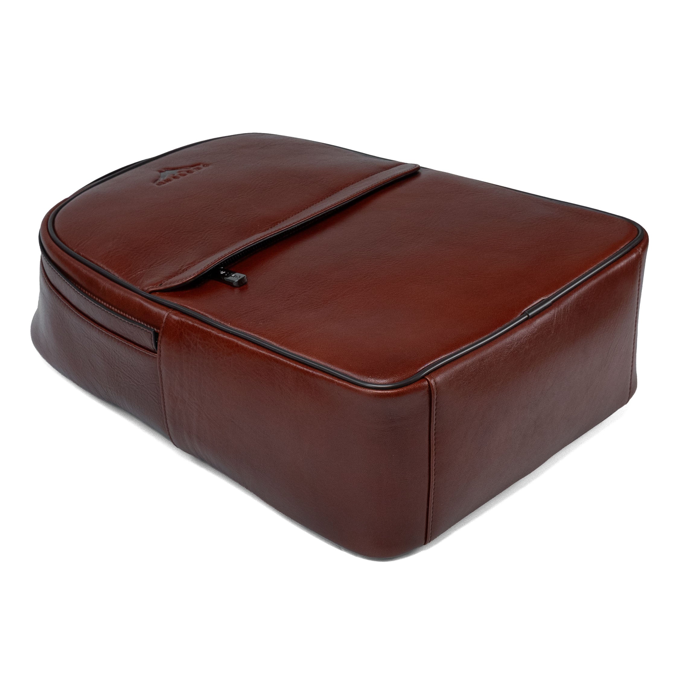 Valmio Borton Leder-Rucksack - hellbraun
