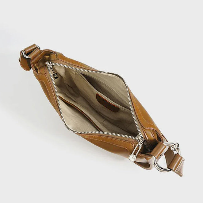 Valmio Lorina Leather Women's Bag - Dark Brown