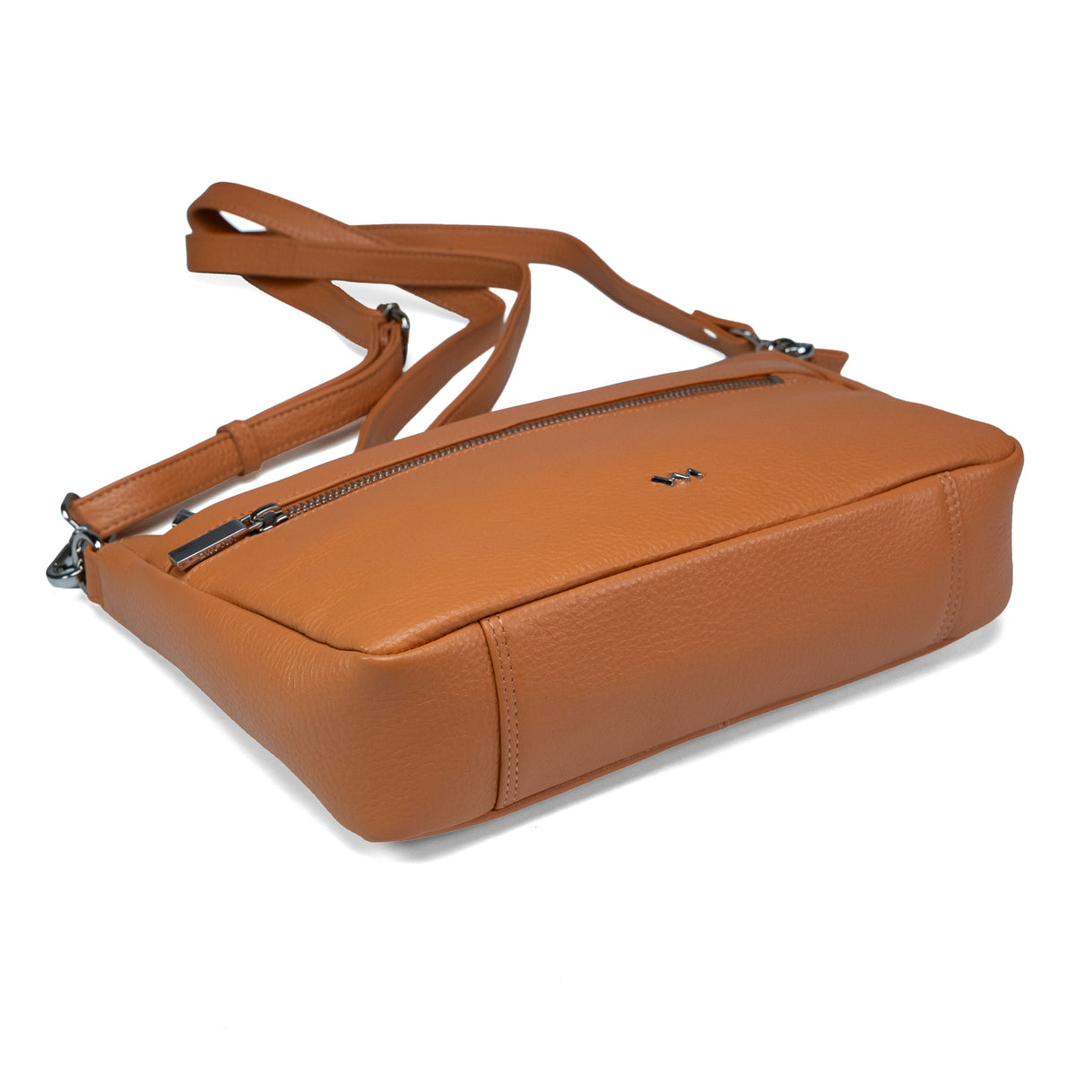 Leren crossbodytas voor dames Valmio Arina - Oranje