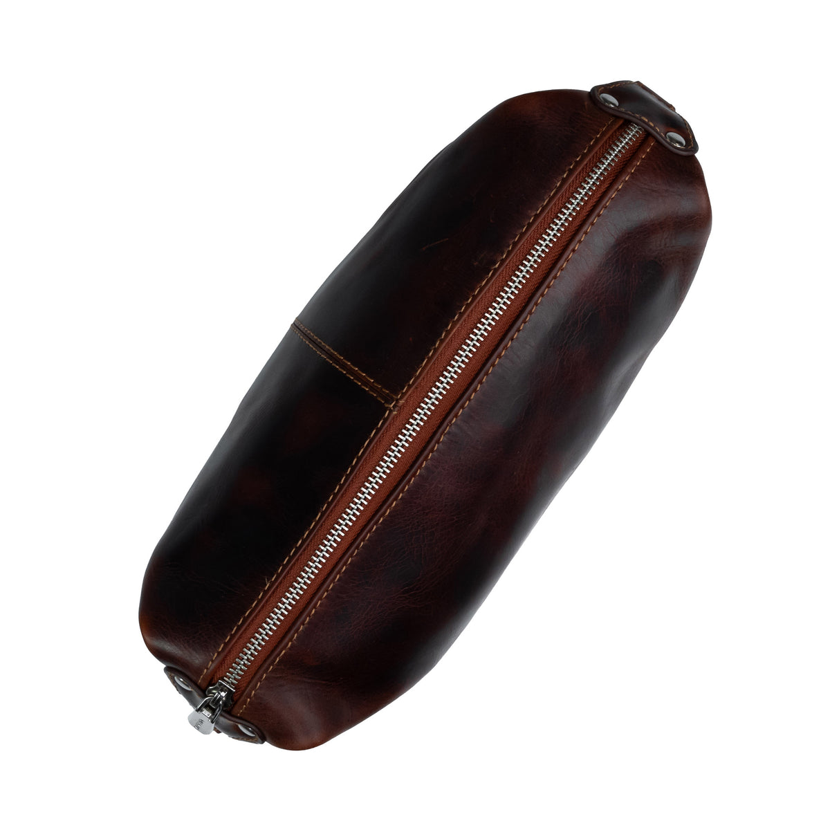 Trousse de toilette pour homme en cuir marron Valmio Kabo